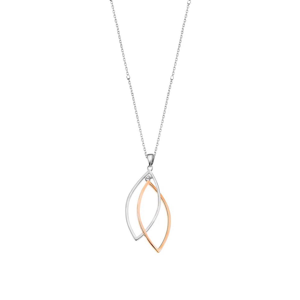 Collier Lotus Silver Trendy argent femme bicolore
