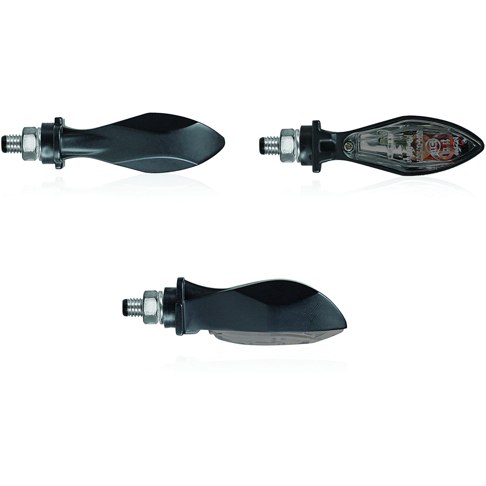 Chaft - Clignotants à Ampoules Scoop Noir / Fumé