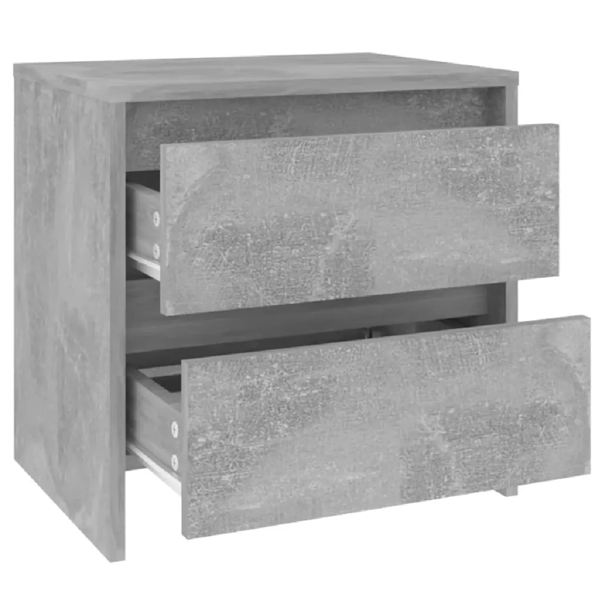 Vidaxl Table de Chevet - Gris Béton