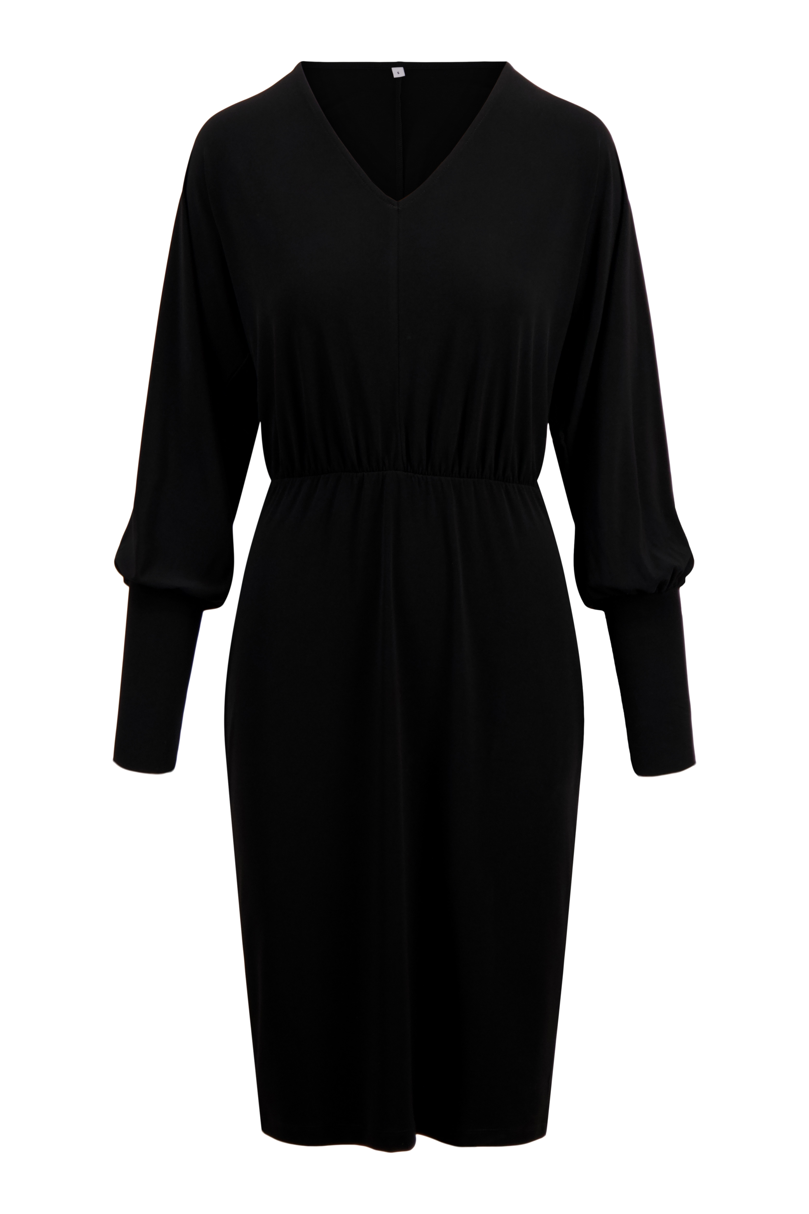 jersey jurk V-hals
