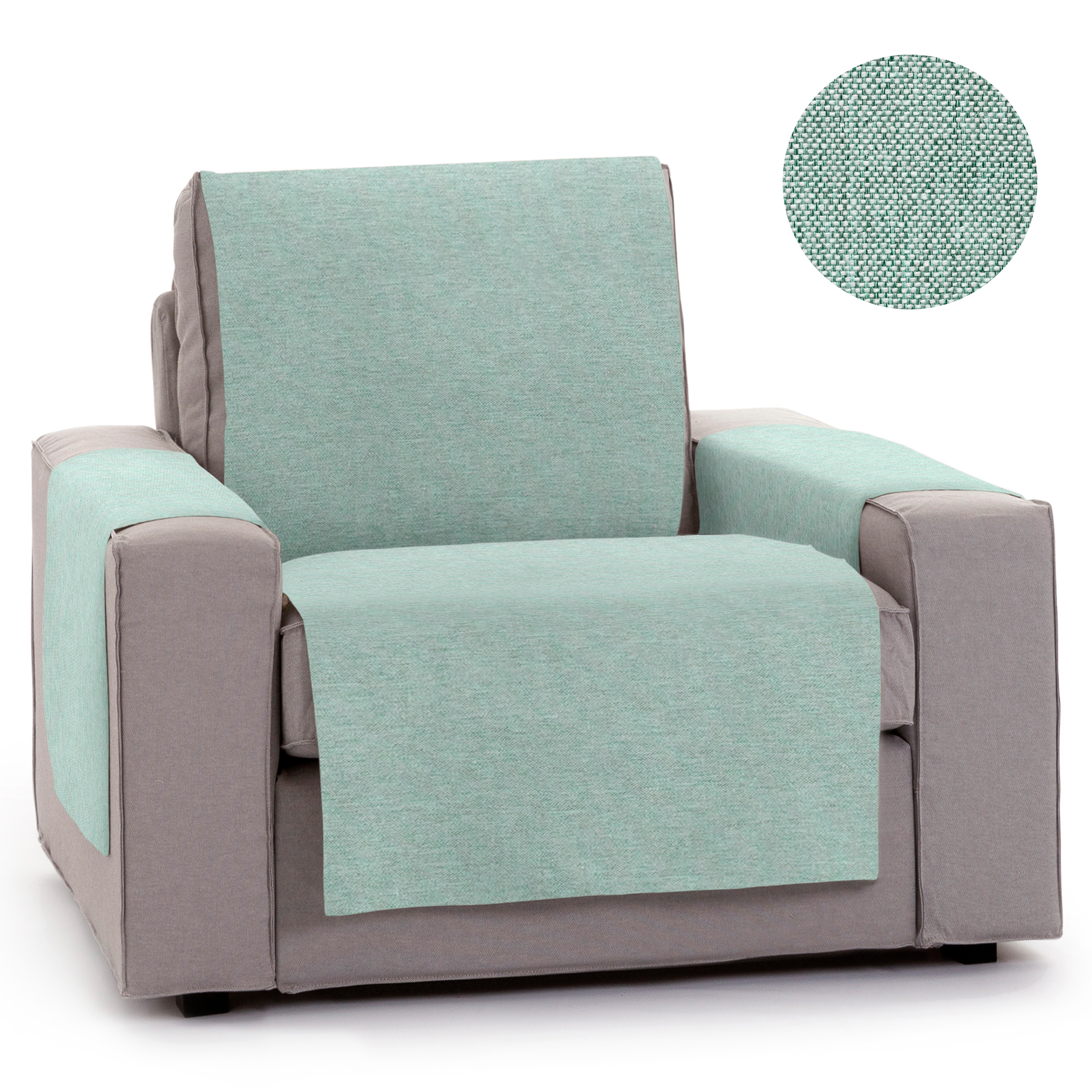 Capa protetora para sofá Vipalia de 1 lugar / Modelo Relax Green Breeze