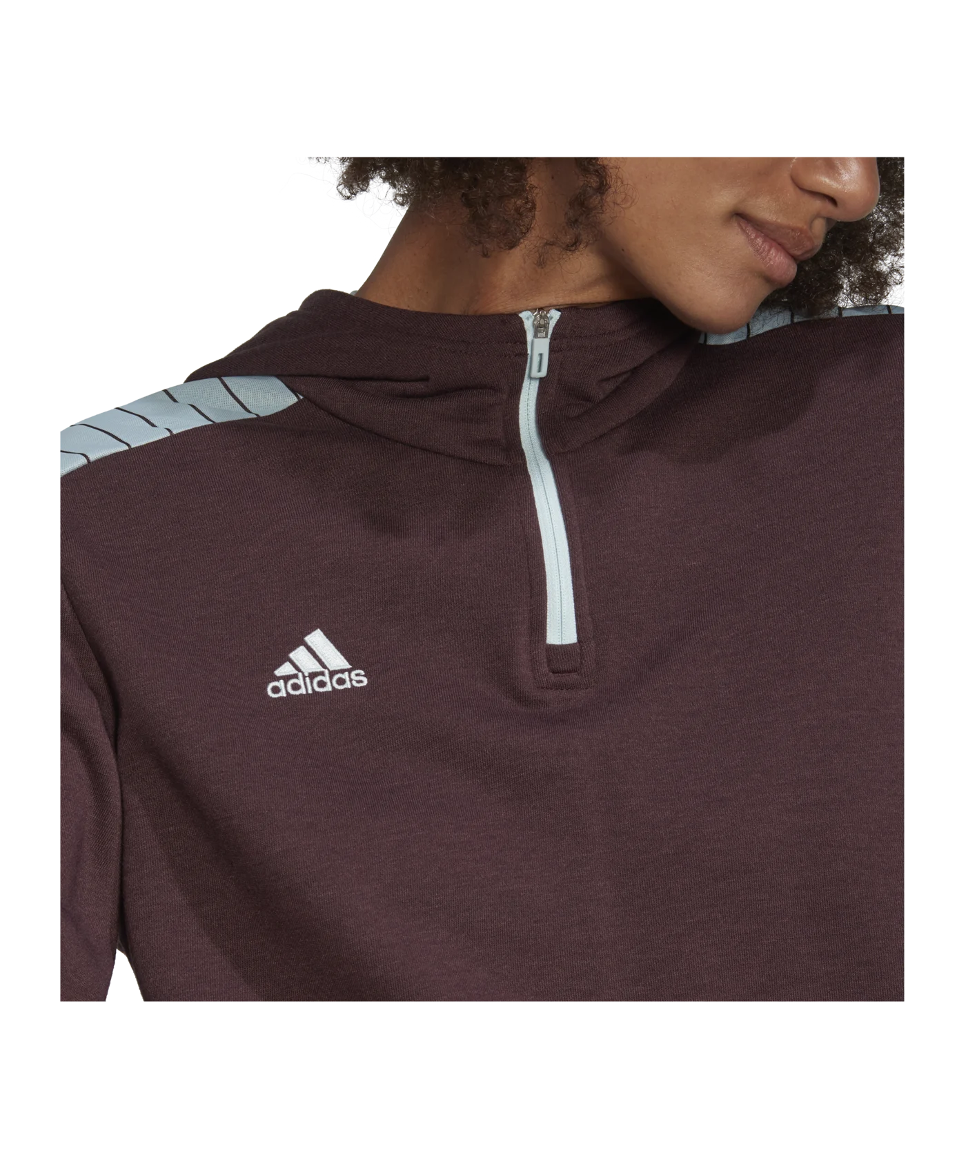 adidas Tiro Hoody Damen Rot Blau