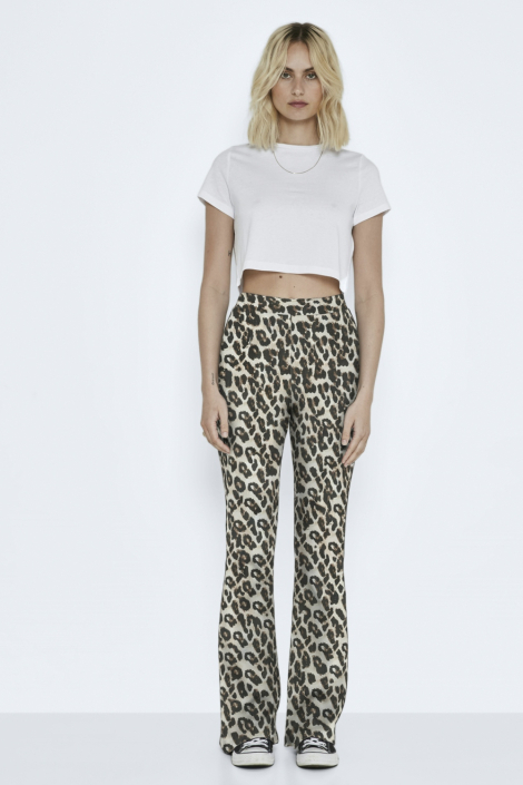 Noisy may beige dames broek