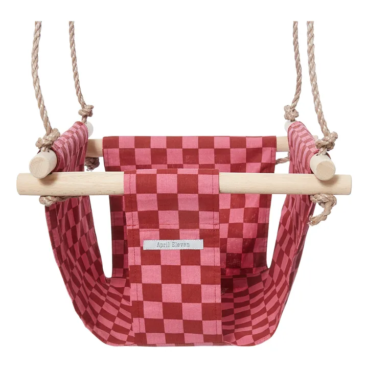 April Eleven Balançoire bébé en coton Damier