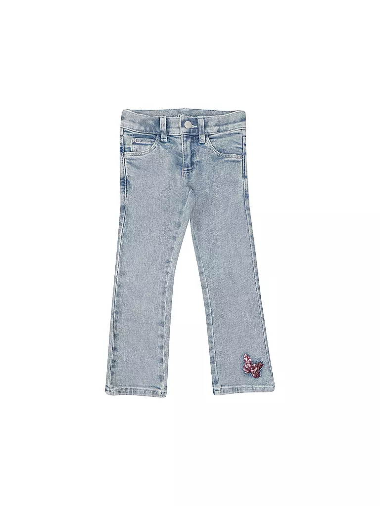 S.OLIVER Mädchen Jeans Flaered Fit  blau