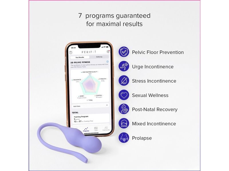 Perifit Kegelübungstrainer, Flieder Kegel-Trainer für einen stärkeren Beckenboden