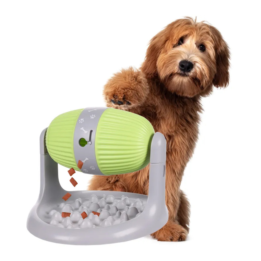 Dispensador de petiscos para animais de estimação em formato de flamingo