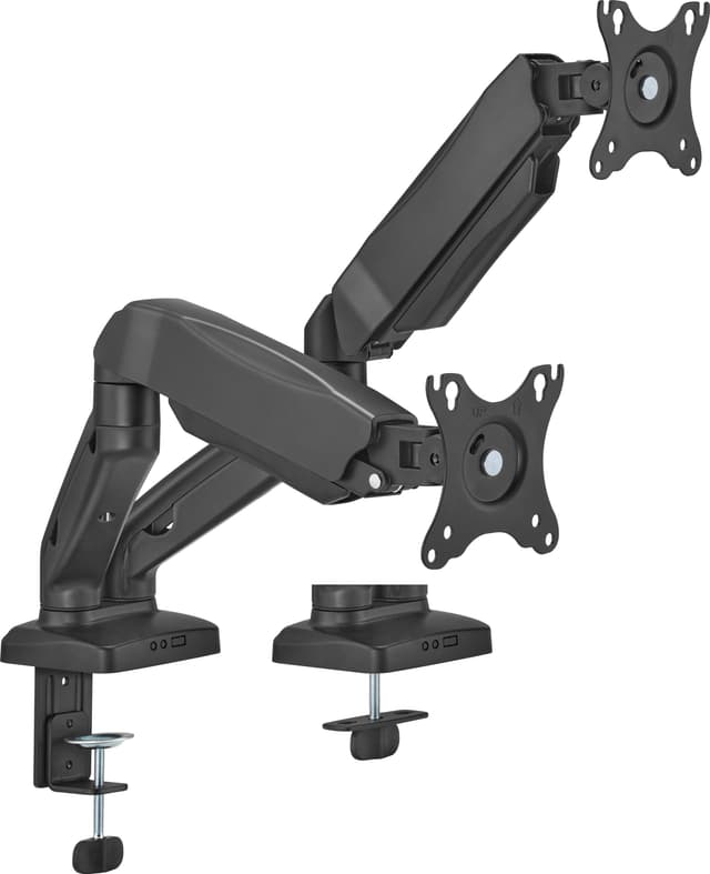 Essentials Dual Spring skærm-arm (sort)