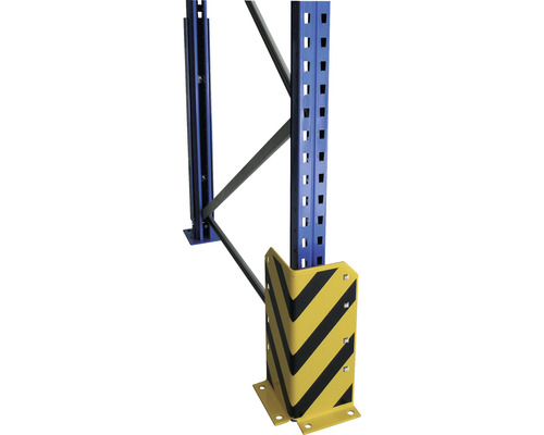 Schulte L-vormige beschermingshoek, geel/zwart, 40 cm
