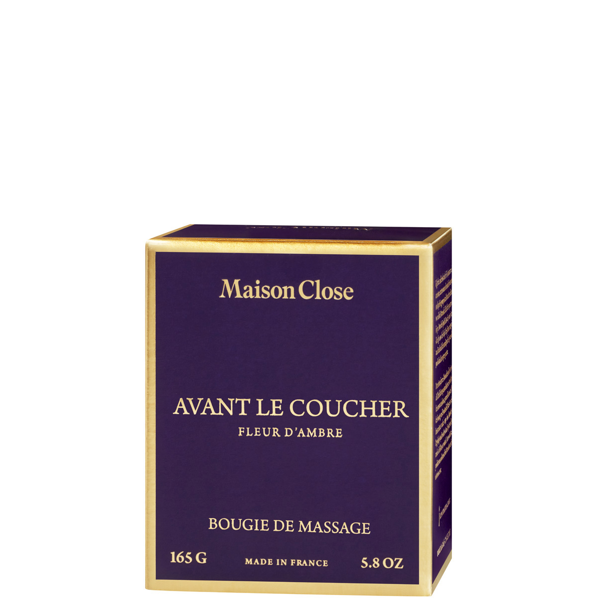 Maison Close Avant le Coucher Fleur d'Ambre - Bougie de Massage