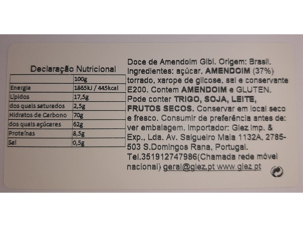 GIBI SANTA HELENA DOCE AMENDOIM 110G