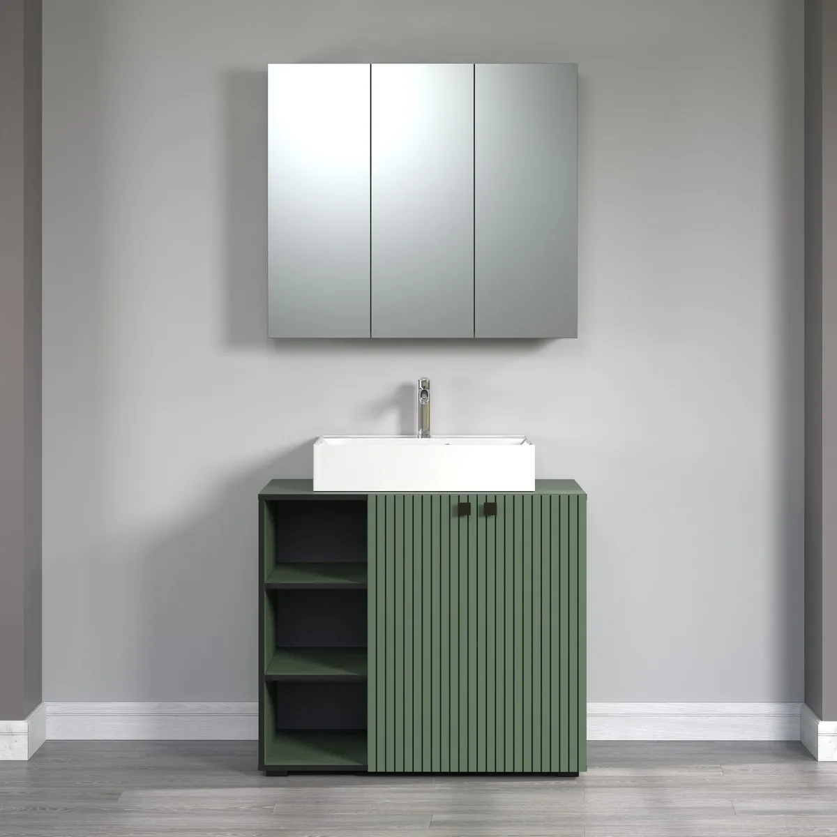 Epikasa - Armoire Murale avec Miroir Pure