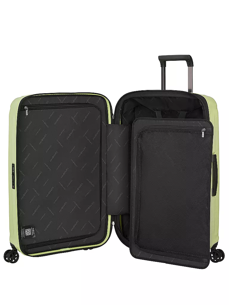 SAMSONITE Trolley  NUON SPINNER 69cm erweiterbar metallic melon  hellgrün