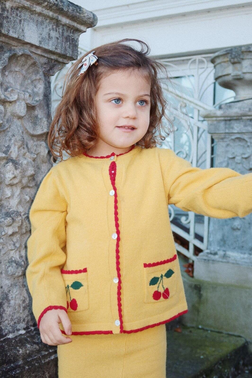 Konges Sløjd Alexa Knit Cardigan yolk yellow