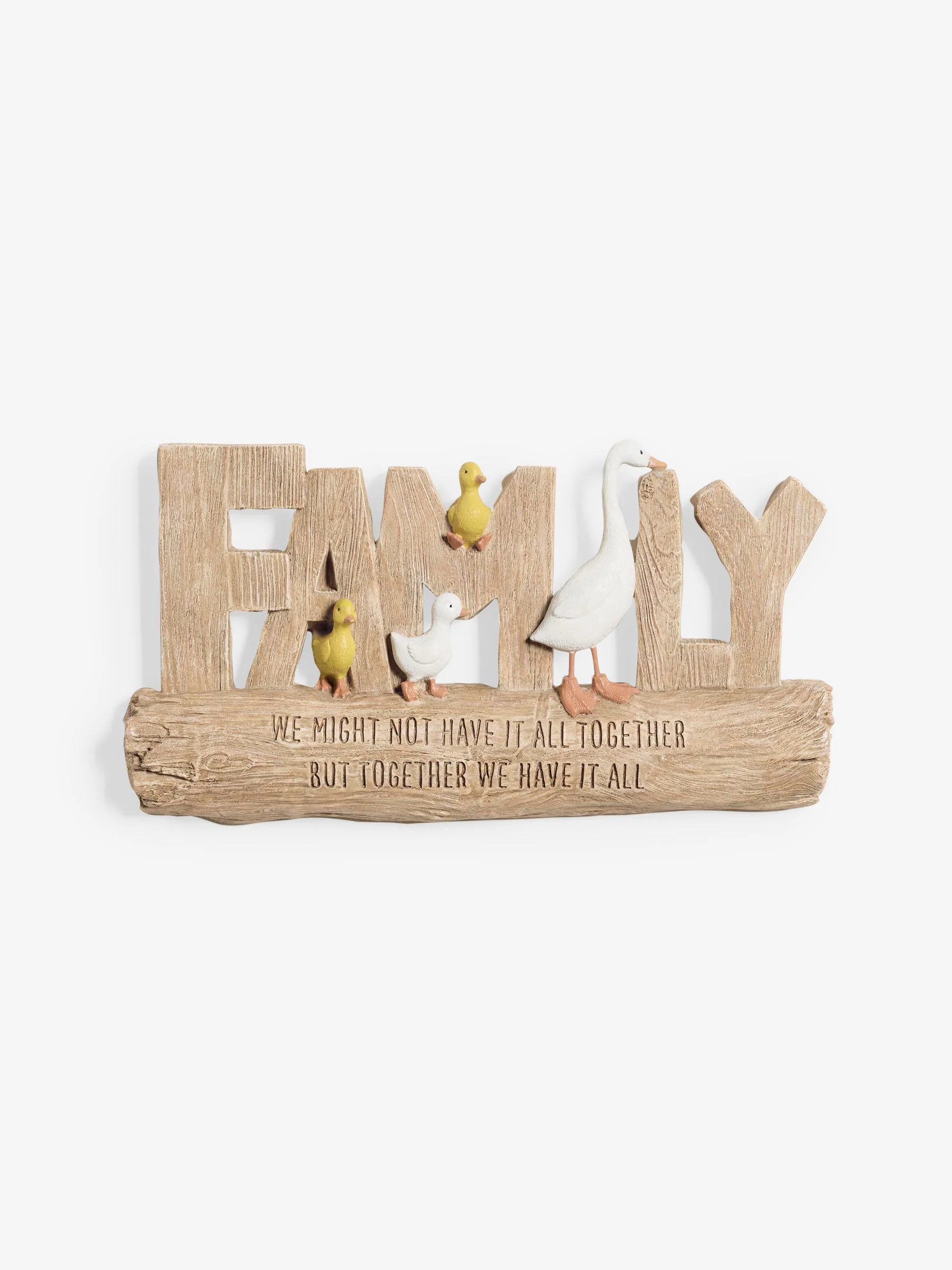 Ducks Family Slogan Wall Art