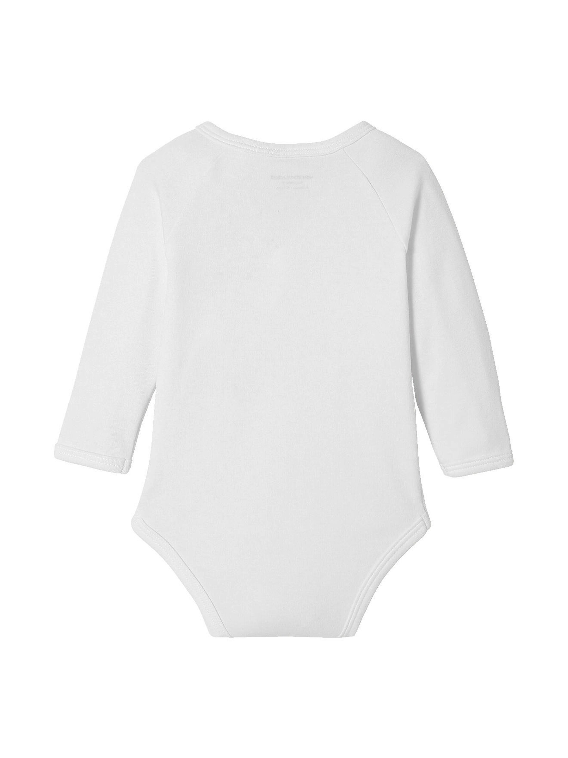 Vertbaudet 5er-Pack Neugeborenen-Bodys mit Öffnung vorn, Langarm BASIC pack weiß