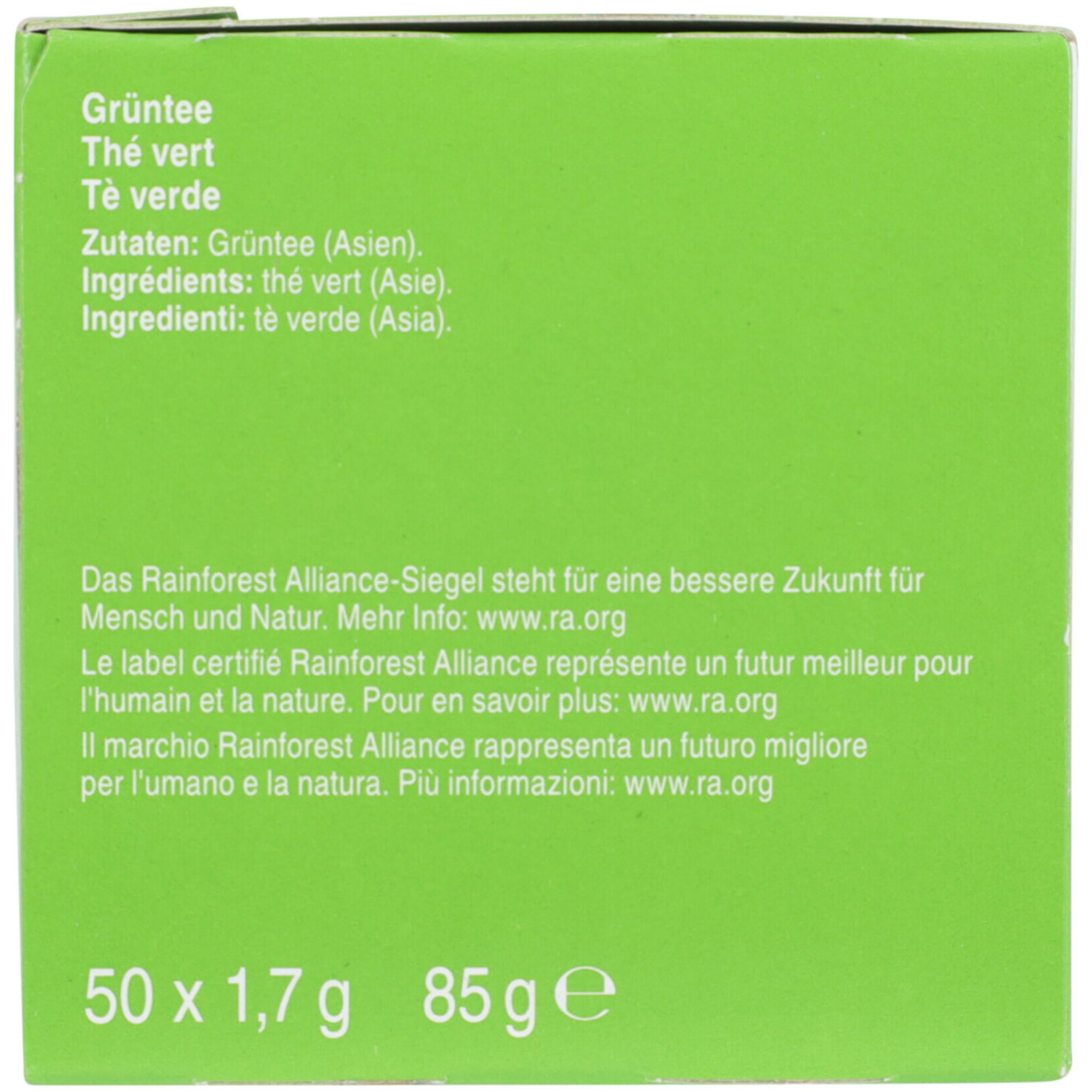 Prix Garantie Grüntee 50 Beutel