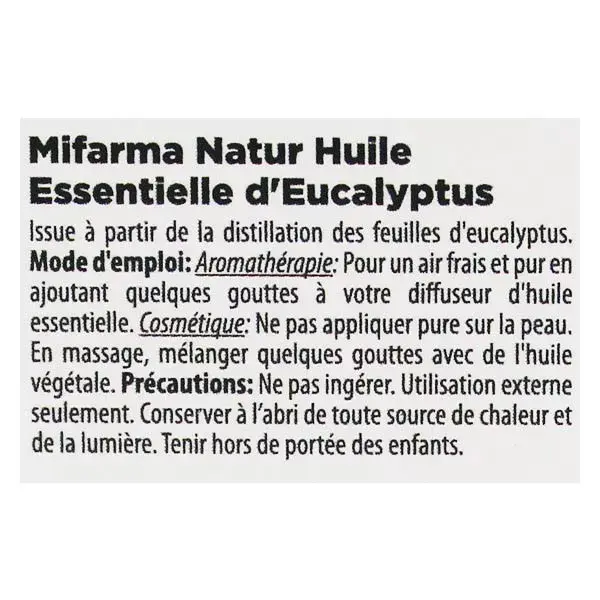 Mifarma Natur Huile Essentielle d'Eucalyptus 15ml