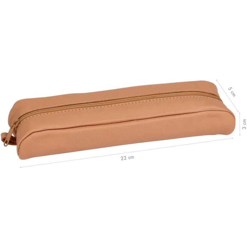 Trousse Clairefontaine en cuir natuel