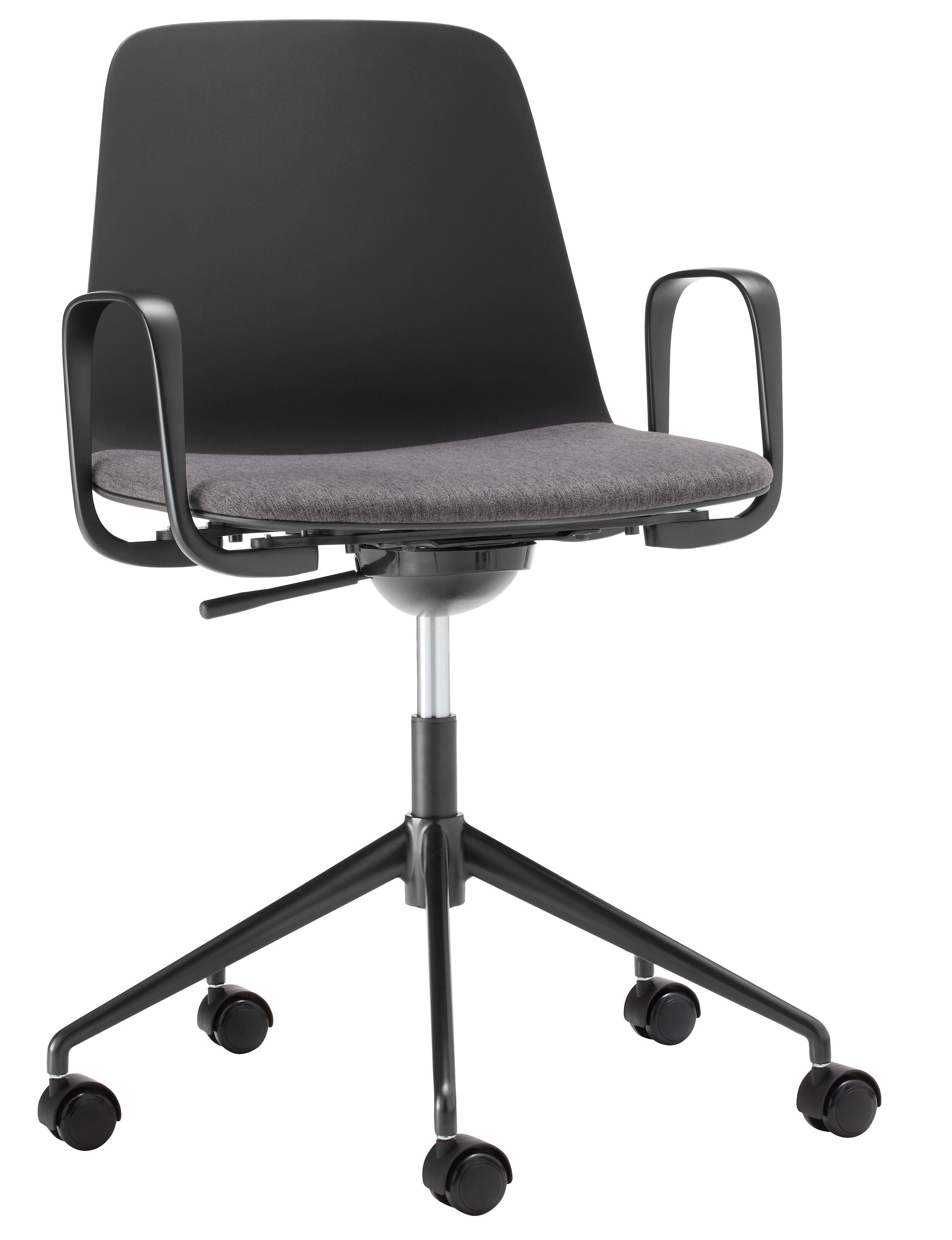 MUSK Bürostuhl - Schwarz / B: 65.5 cm x T: 65.5 cm x H: 84.5 cm