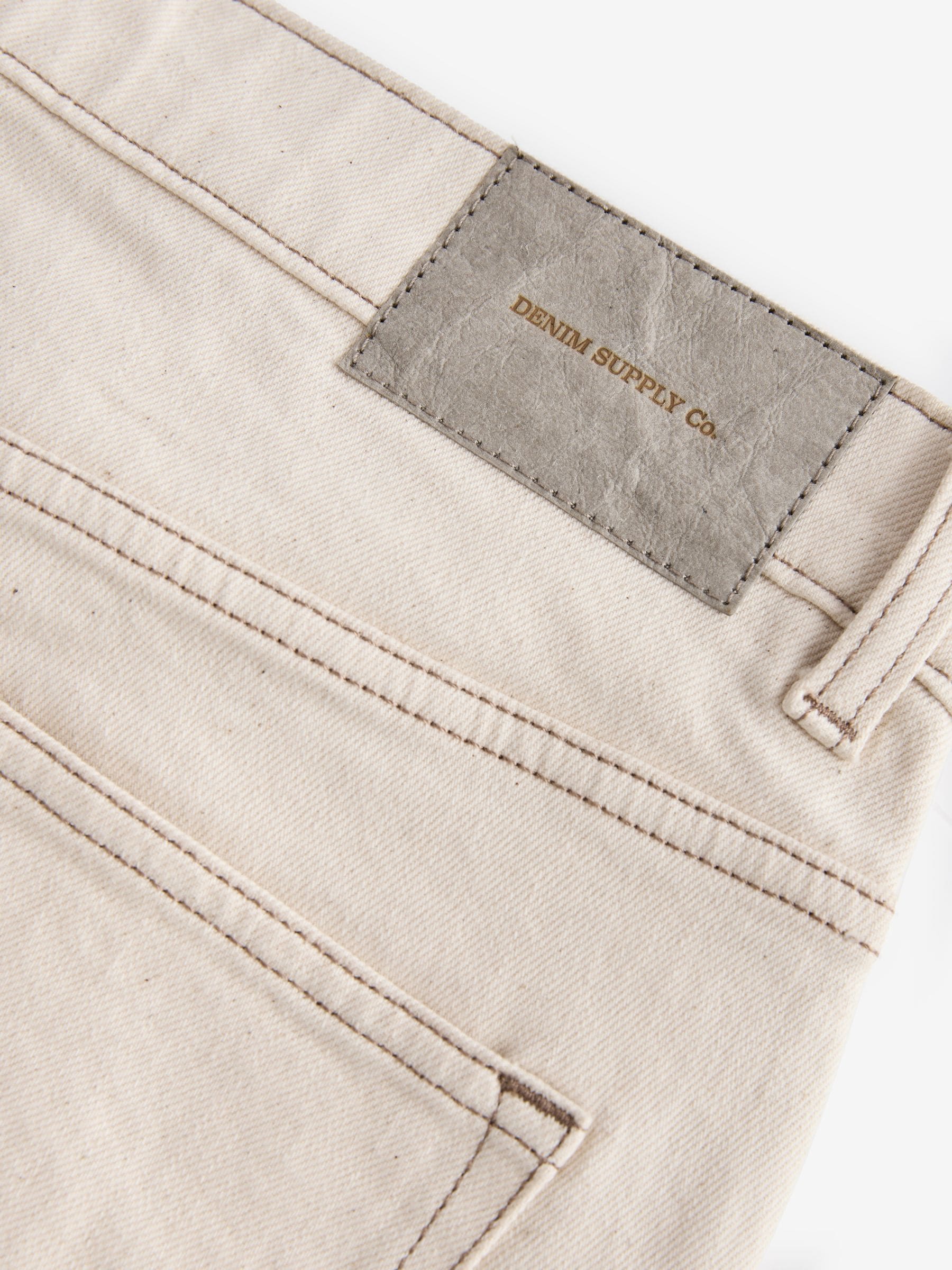 Ecru wit - Slim Fit - Vintage wash denim jeans