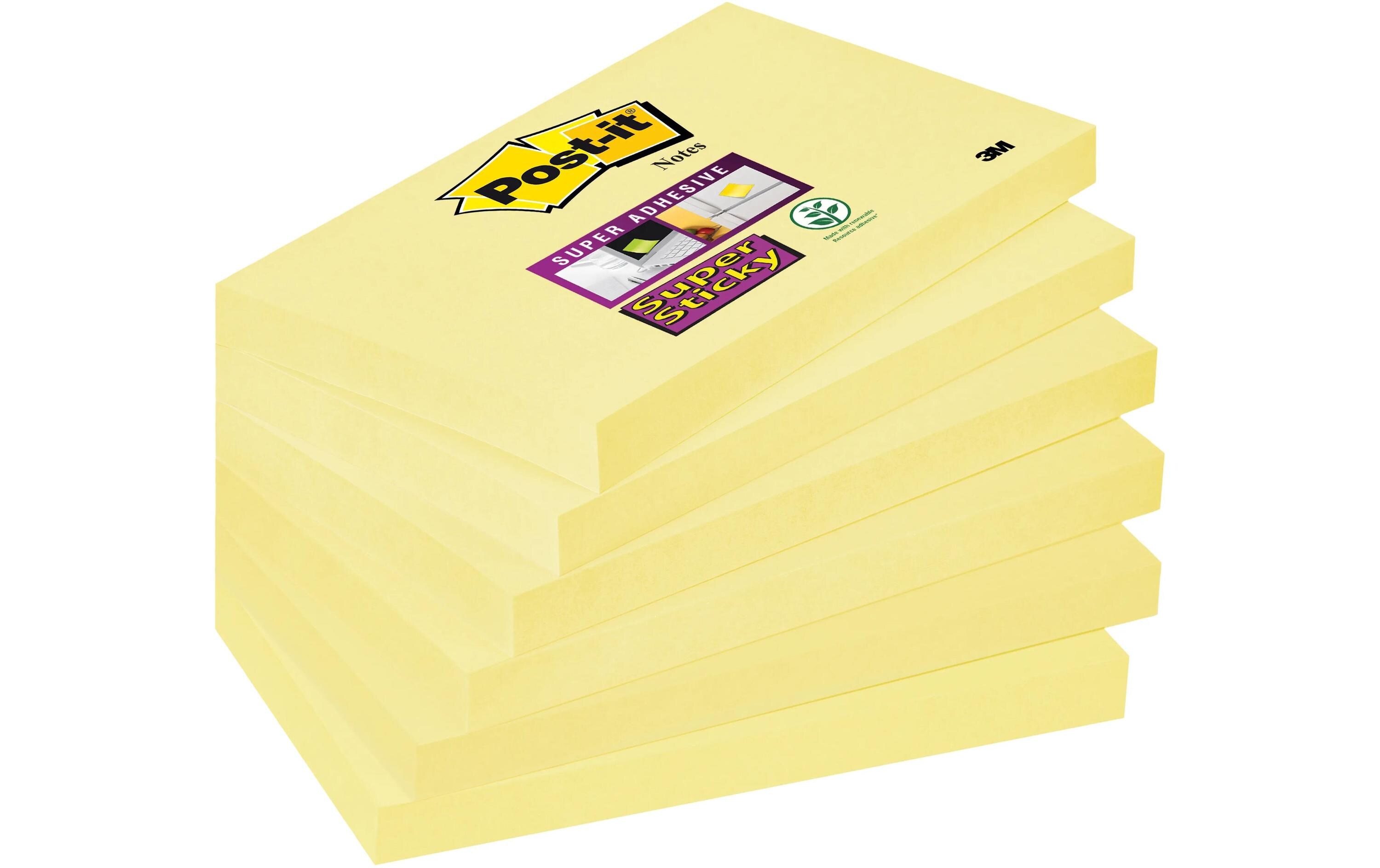 Notizzettel Super Sticky 7.6 x 12.7 cm, 6 BlöckeHaftnotizen