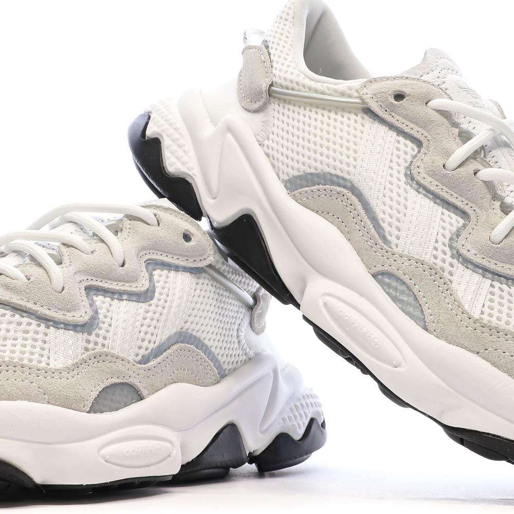 Adidas Baskets Blanches/Grises Garçon Adidas Ozweego