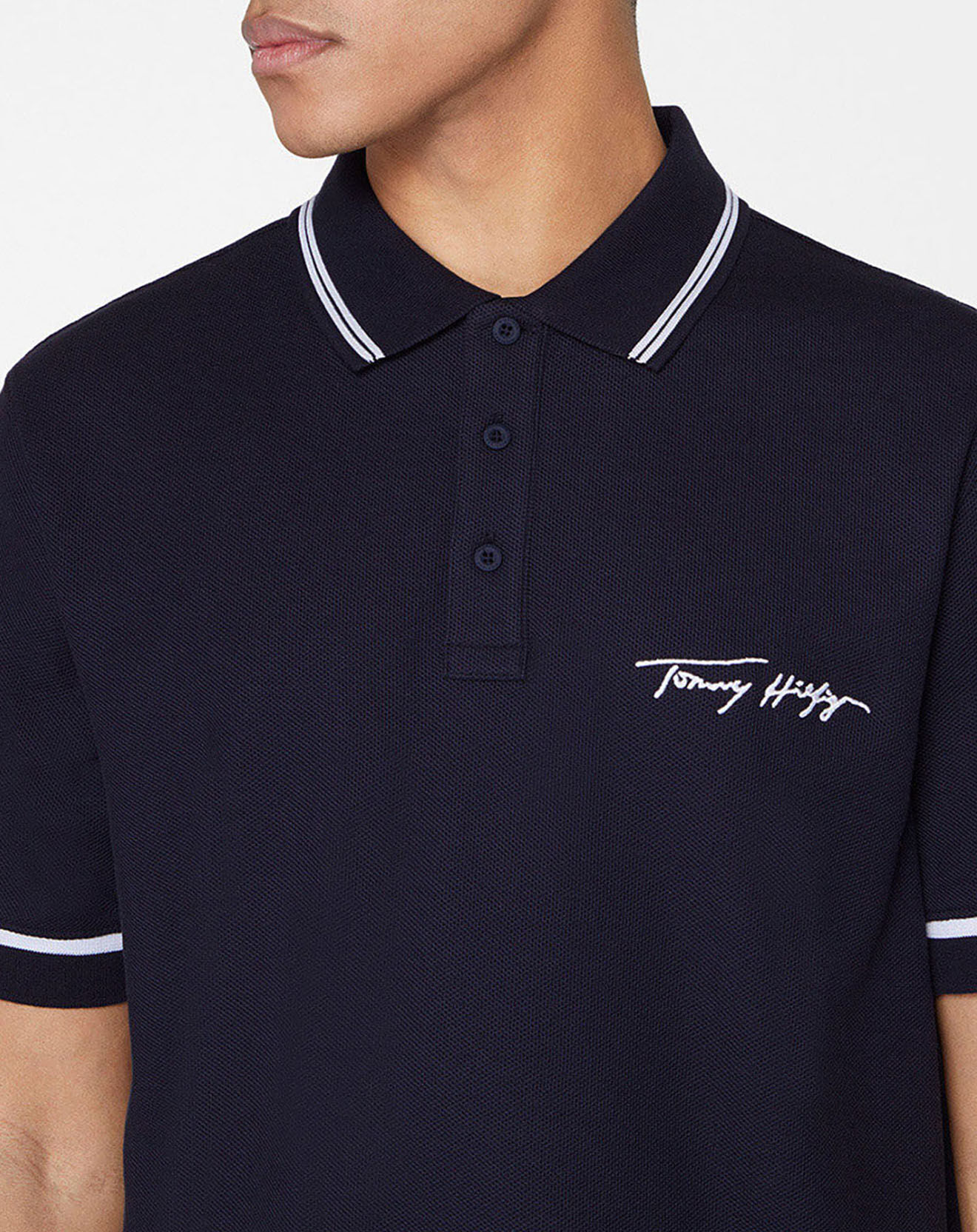 Tommy Hilfiger Polo regular fit tommy signature bleu marine