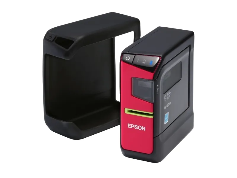 Epson LabelWorks LW-Z710 - Etikettemaskine - S/H - termo transfer - Rulle (2,4 cm) - 180 dpi - op til 15 mm/sek. - USB, Bluetooth - skærer - sort, bleg grå