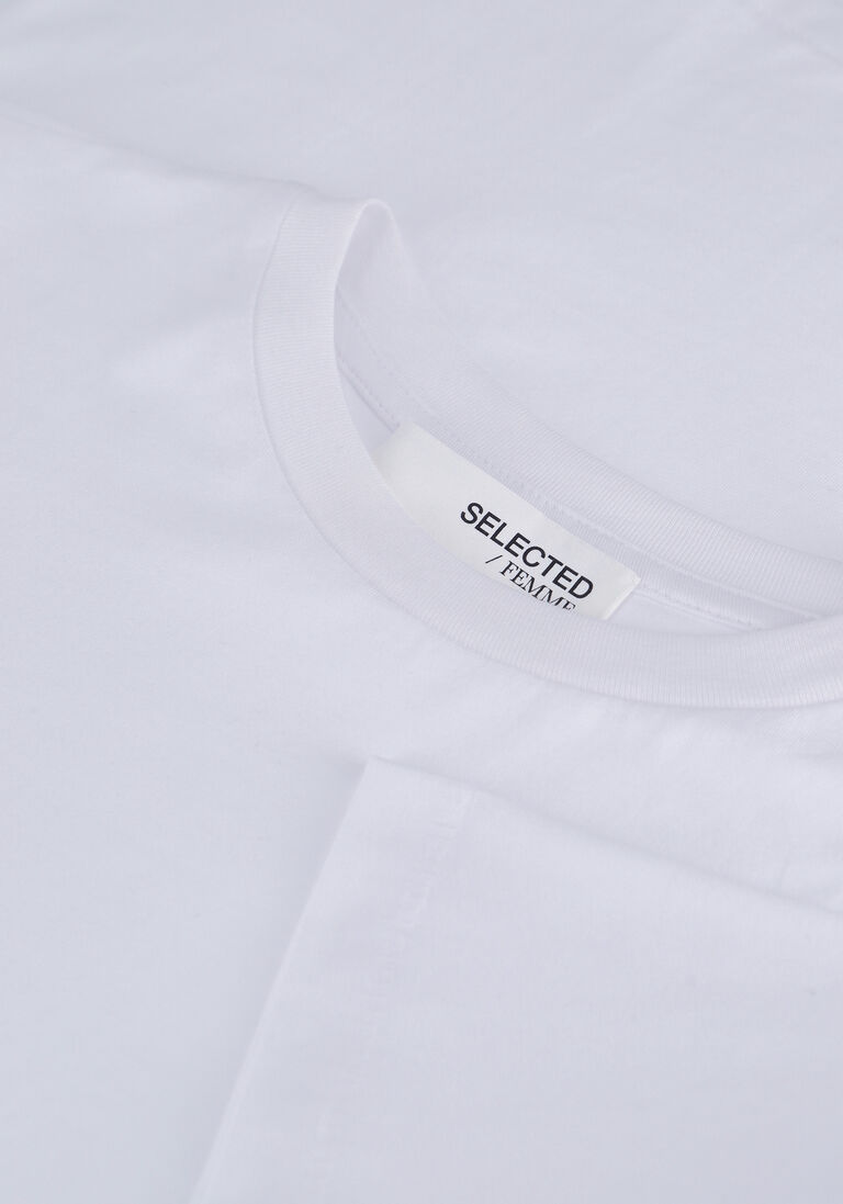 SELECTED FEMME witte selected femme t-shirt slfmy perfect ss tee box cut b