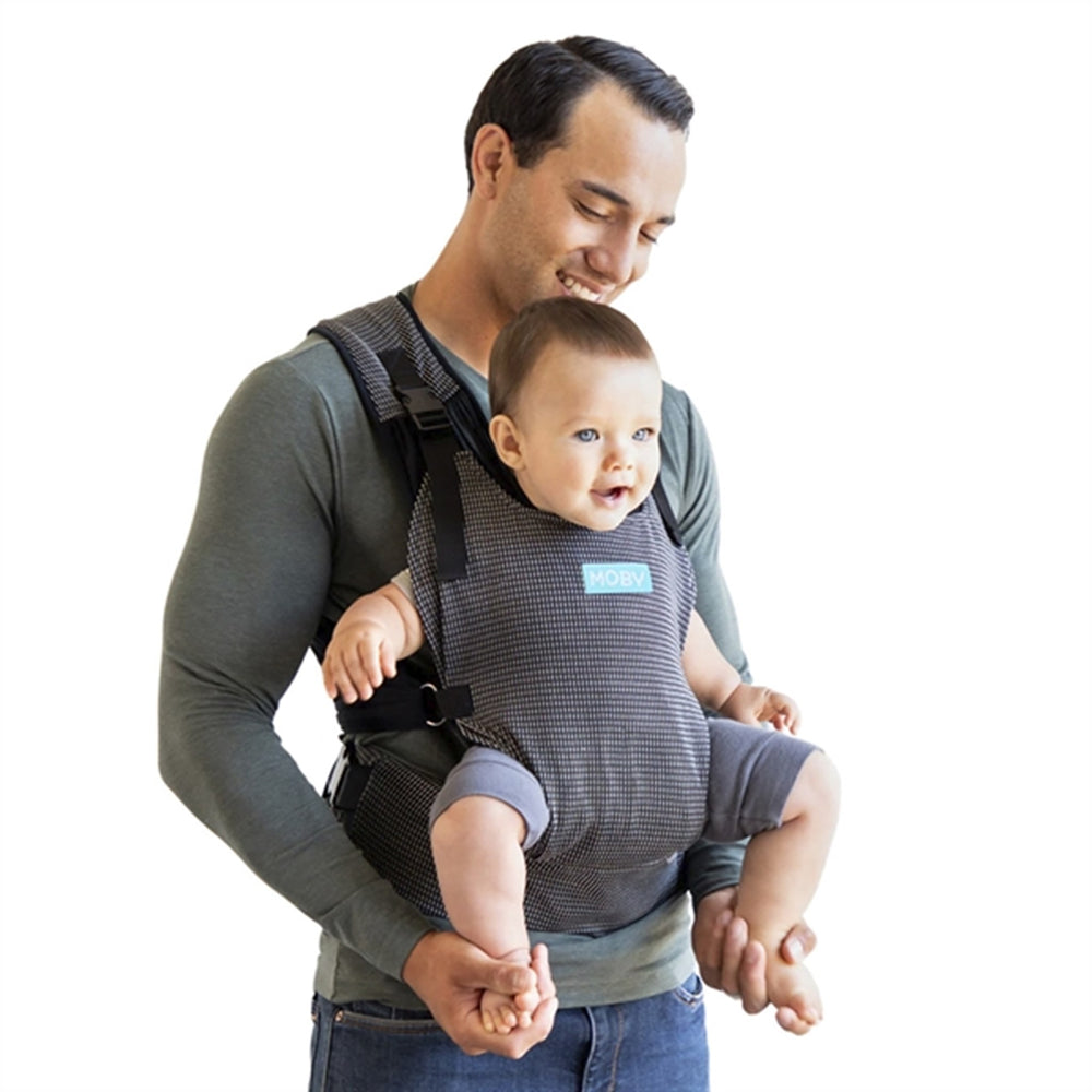 Fit Wrap - Strækvikle/Bæresele Grey - Moby → Luksusbaby.dk