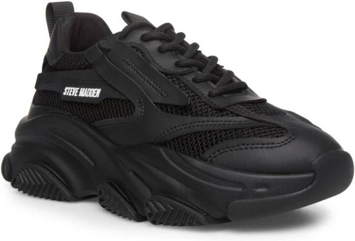 Steve Madden Possession-E Sneaker Dames Casual Schoenen Zwart Dames