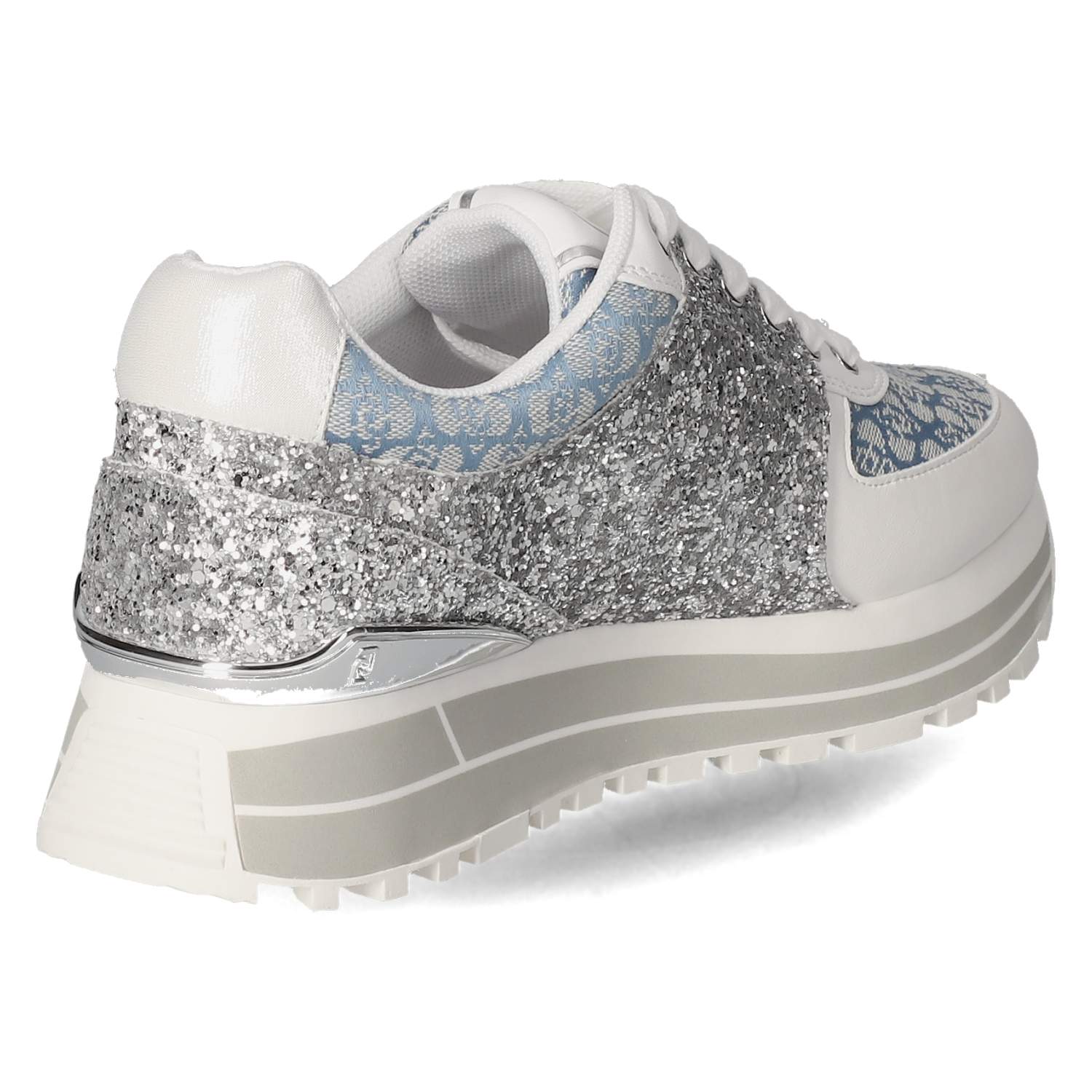 LIU JO Low Sneaker MAXI WONDER 87 - silver