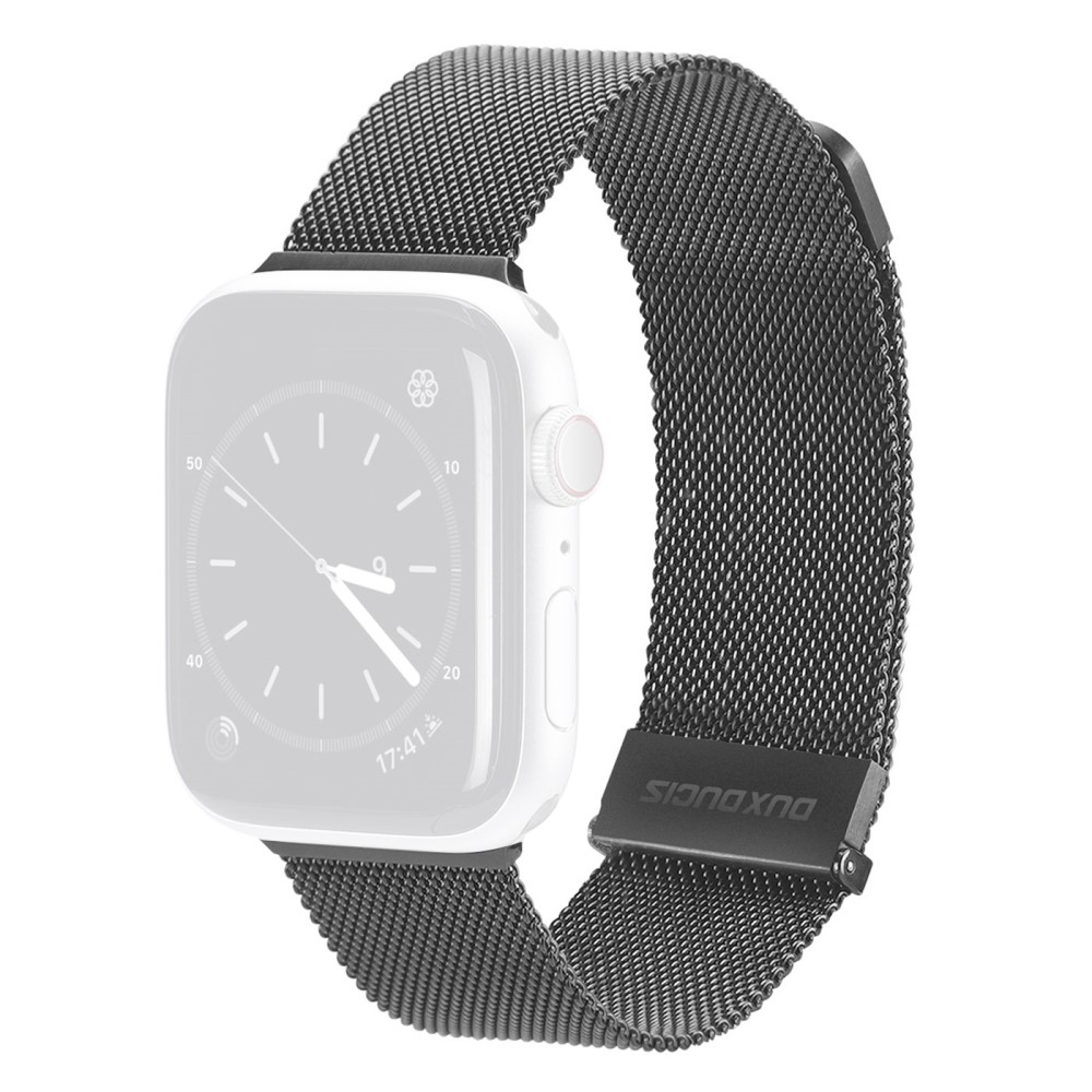 Apple Watch (49/46/45/44 mm) Edelstahl Armband Milanaise (Gelenkumfang: 180-270mm) - Grau