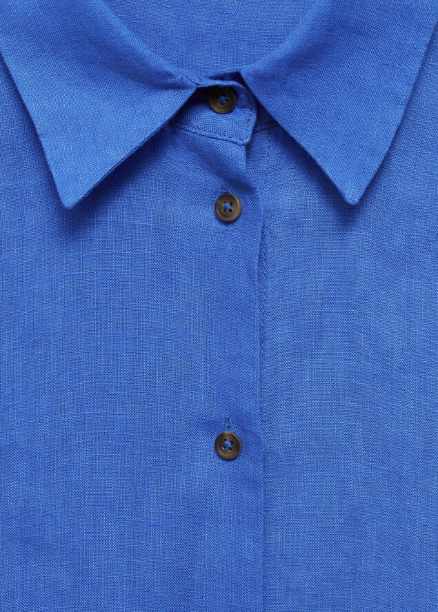 MANGO Linen 100% shirt 55