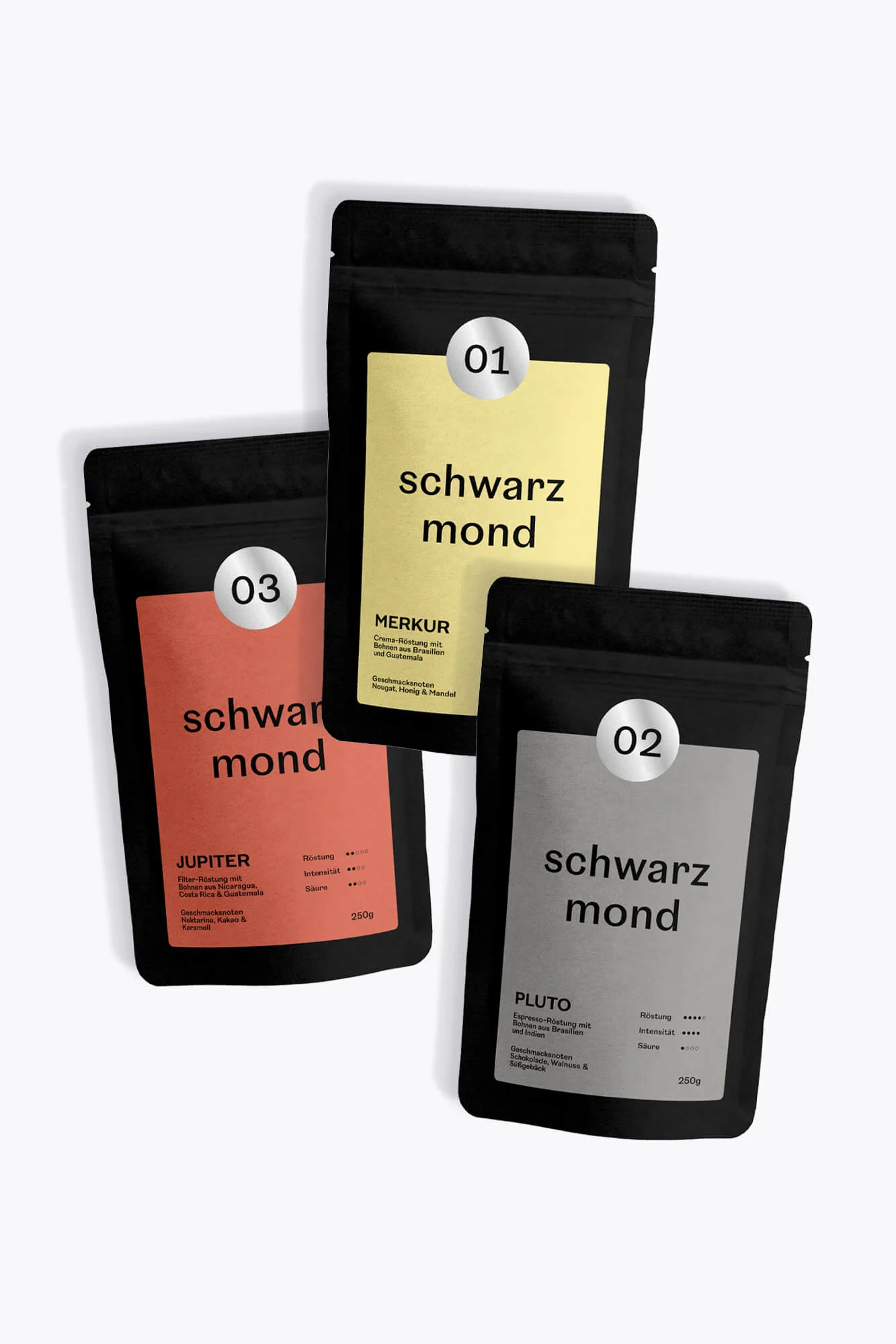 Schwarzmond Probierpaket 750g