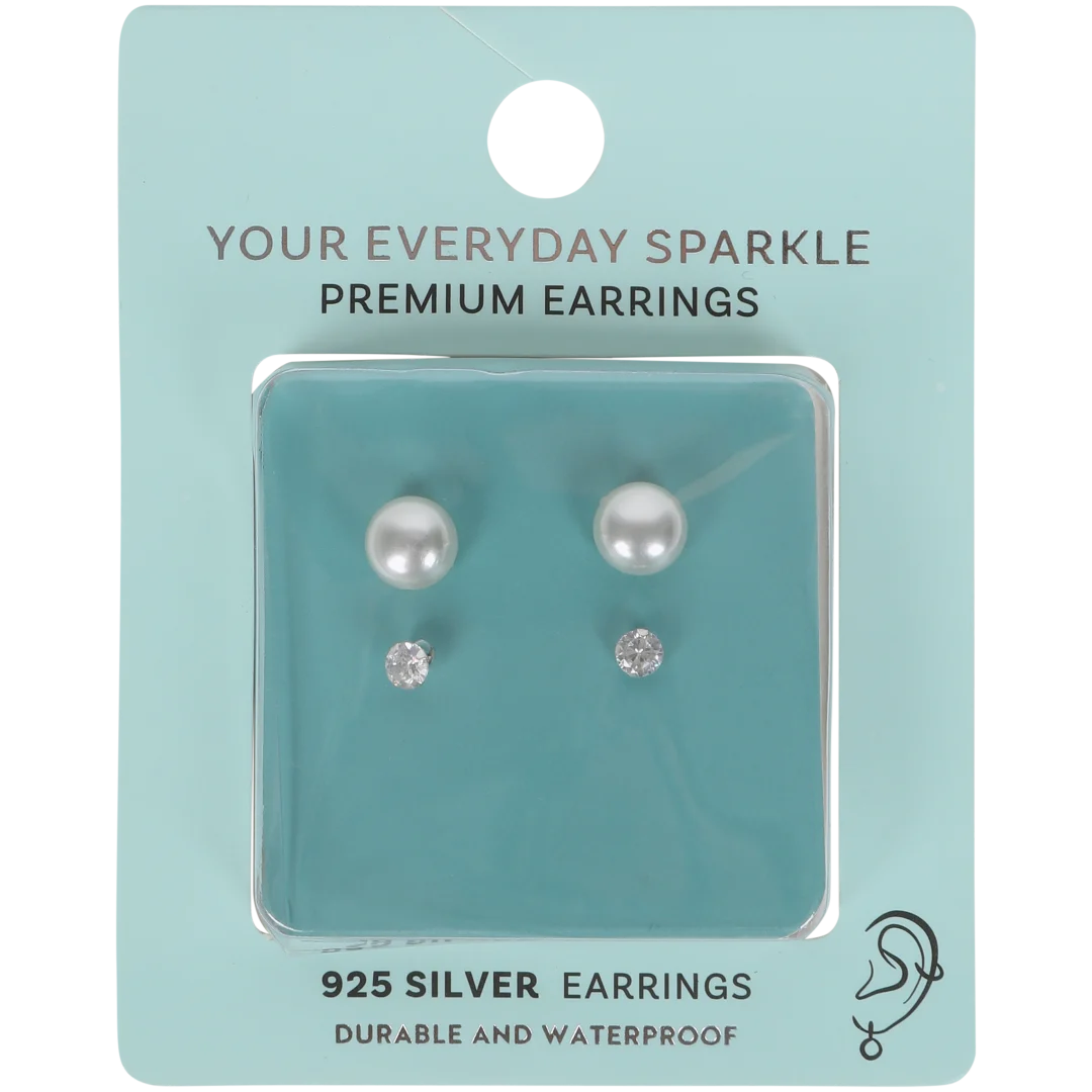 Boucles d'oreille argentées