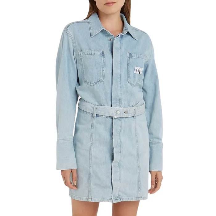 Calvin Klein Denim Overhemdjurk Dames