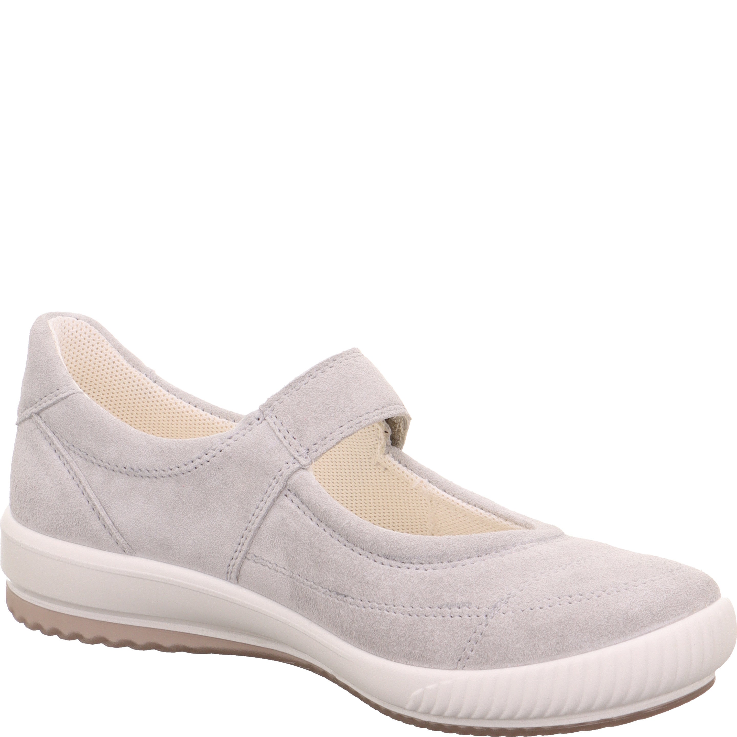 legero TANARO 5.0 Damen  Ballerina mit Klettverschluss - Farbe: Aluminio - Größe: 5.5