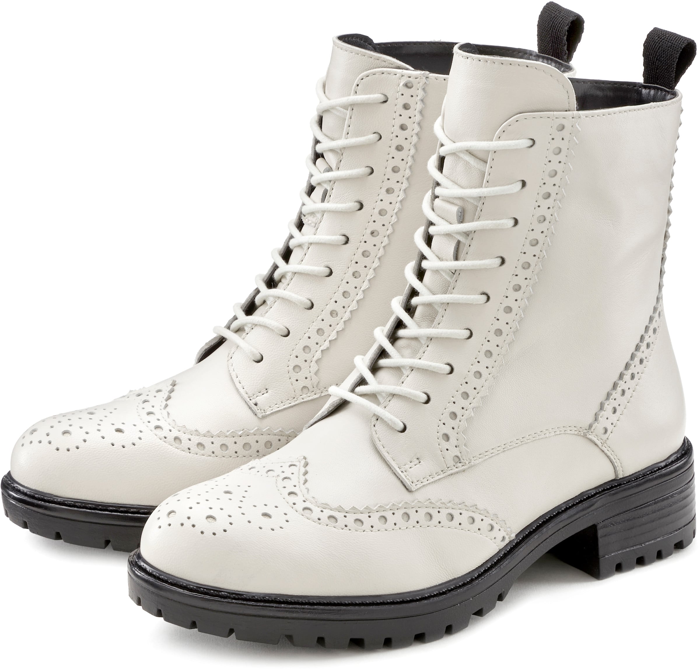 LASCANA Schnürboots in weiß
