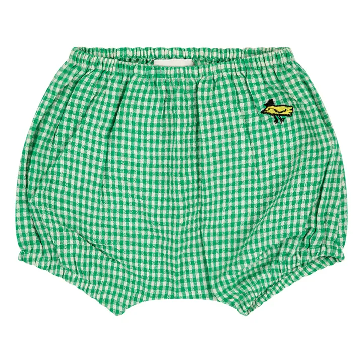 Bobo Choses Bloomer Coton et Lin Vichy | Vert