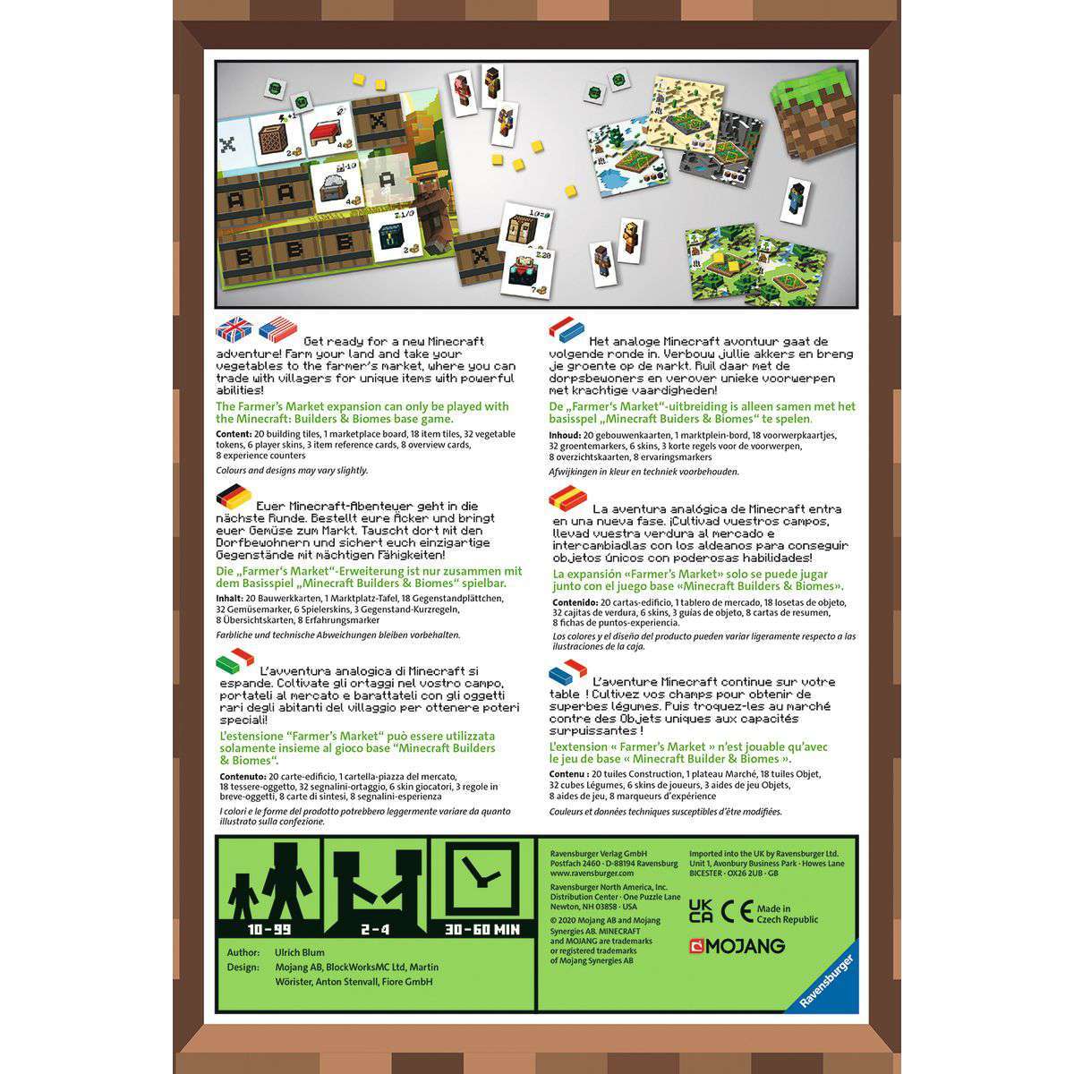 Ravensburger Spiel Minecraft Builders & Biomes Farmers Market Expansion