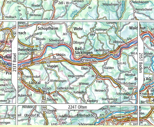BUNDESAMT - 214T LIESTAL ECHELLE 1 50 000