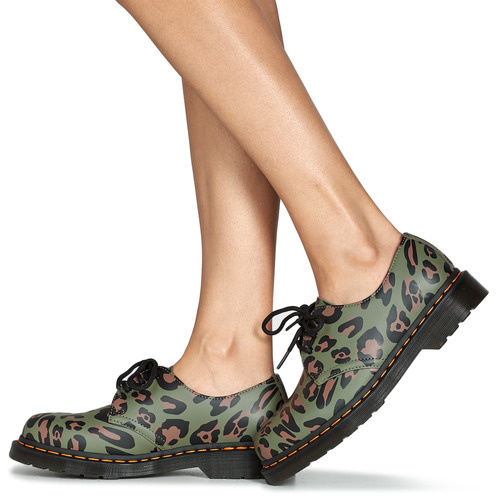 Dr. Martens - 1461 SMOOTH DISTORTED LEOPARD - Kaki