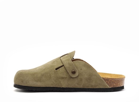 Plakton mules et sabots plats femme blog 181539 kaki