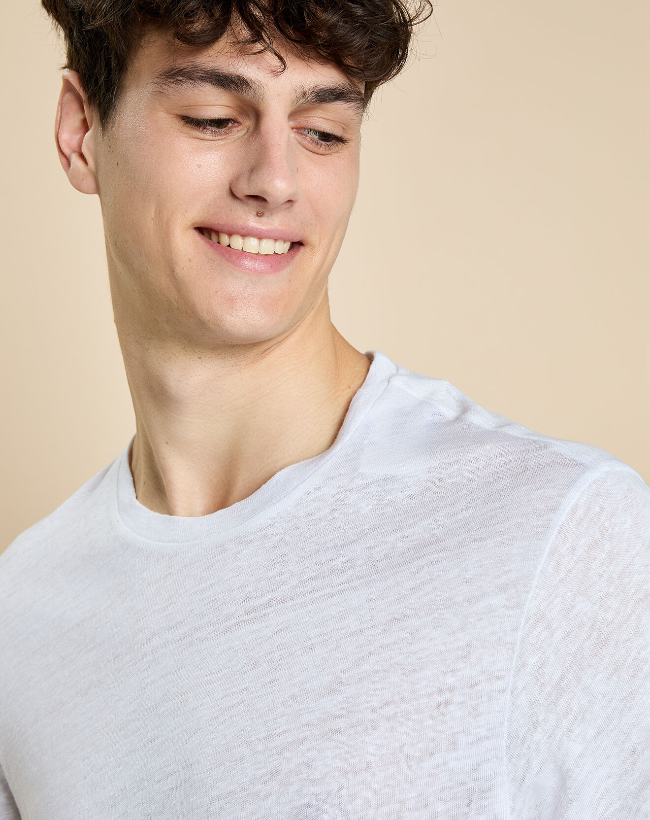 Harris Wilson T-Shirt 100% Lin Humbert blanc