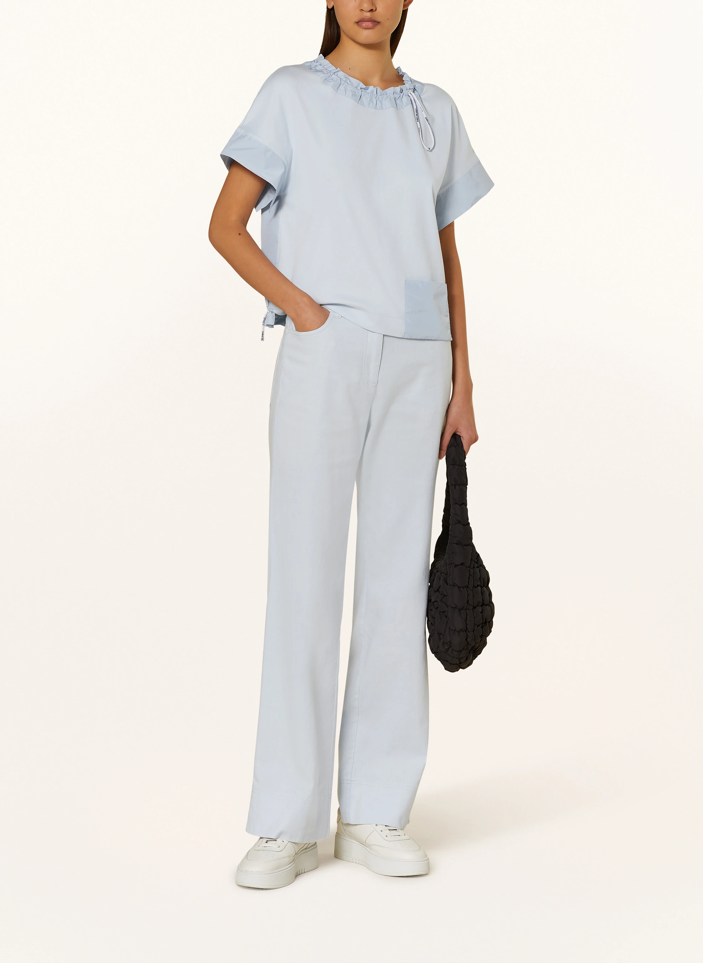 MARC CAIN T-Shirt im Materialmix