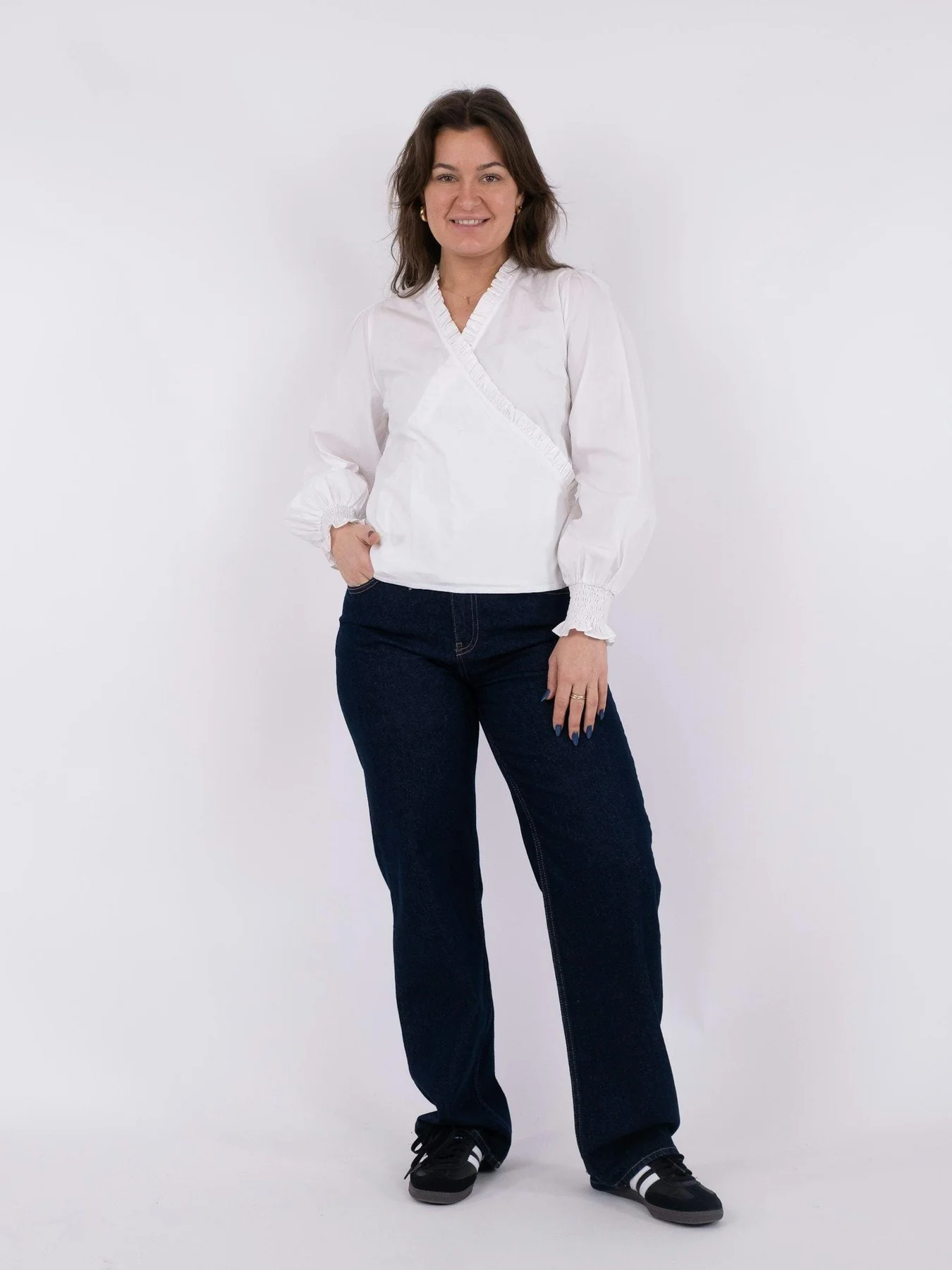 Neo Noir Jerri C Polplin Blouse