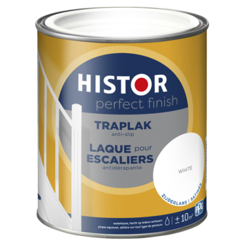 Histor Perfect Finish traplak anti-slip zijdeglans 7000 wit 750 ml