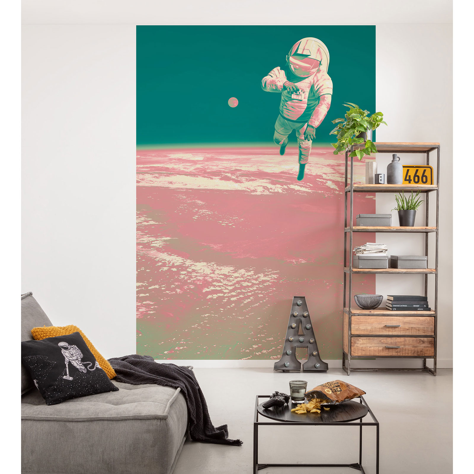 Vlies-Fototapete SPACEWALK - bunt - 200x280 cm